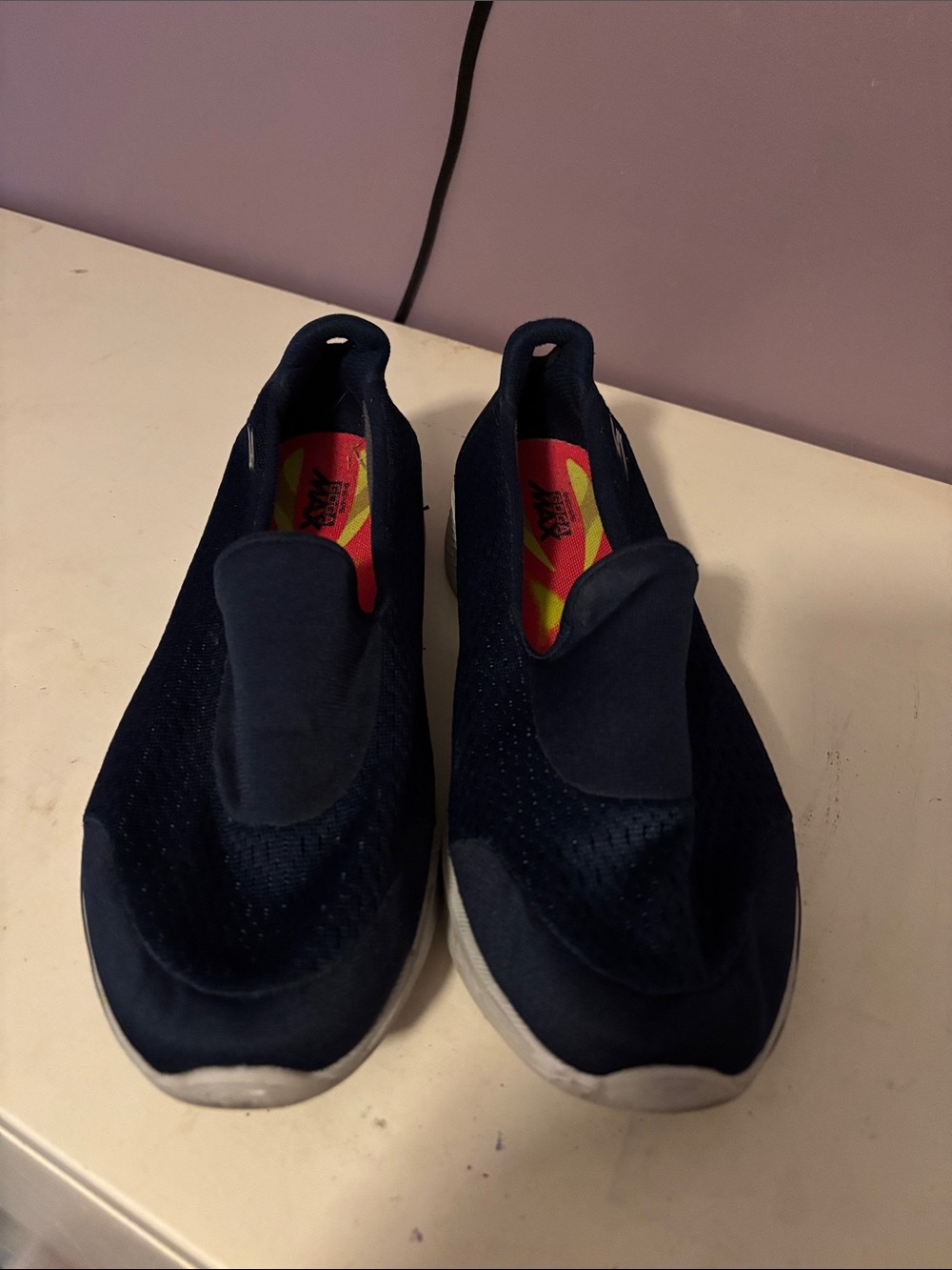 Women’s Sketchers Slip-On Athletic Sneakers - Navy